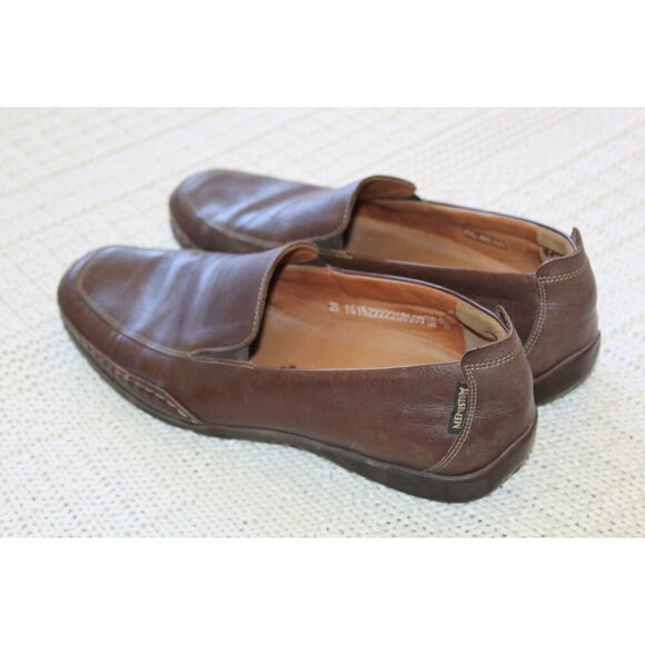 Mephisto Men's Edlef Slip on Brown Leather Shoes Size 10 US Loafer Cool Air - Picture 6 of 11